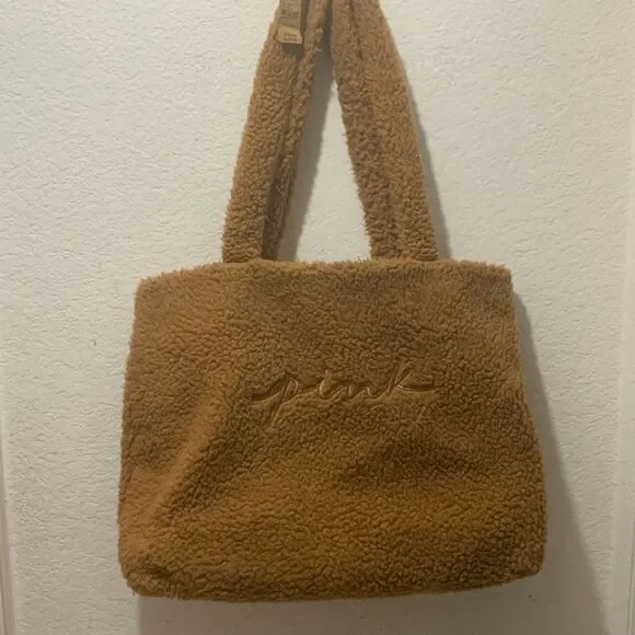 NWT Victoria’s Secret PINK Cozy Plush Tote Bag - Picture 2 of 11